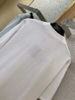 LV logo embroidered jersey collar short sleeve T-shirt - 图片 8