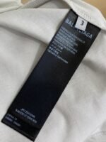 Balenciaga Shoulder Woven Stripe Embroidered Crew Neck Short Sleeve T-Shirt Black - 图片 9