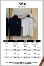 Balenciaga Shoulder Woven Stripe Embroidered Crew Neck Short Sleeve T-Shirt Black - 图片 10