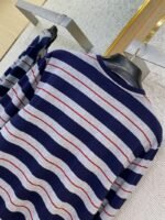 Miu Miu Striped Loose Long Sleeve T-Shirt - 图片 8