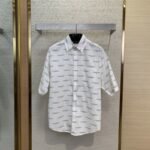 Balenciaga Letter Print Short Sleeve Shirt