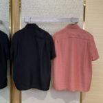 LV Checkered Jacquard Short Sleeve Shirt Black - 图片 2