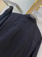 Prada Minimalist Recycled Nylon Short Sleeve Shirt Black - 图片 8