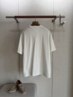 Bottega Veneta Pocket Studded Round Neck Short Sleeve White - 图片 2