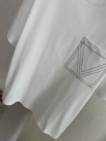 Bottega Veneta Pocket Embroidery Short Sleeve White - 图片 4