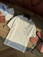 Bottega Veneta Pocket Embroidery Short Sleeve White - 图片 7