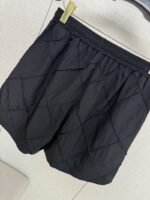 Bottega Veneta Diamond Pleated Casual Shorts Black - 图片 6
