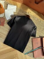 Bottega Veneta Braided Pocket Round Neck Short Sleeve Black - 图片 8