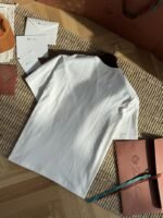 Bottega Veneta Round Neck Pocket Heart Short Sleeve White - 图片 8