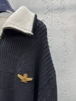 lv zipper high neck wool knit sweater - 图片 5