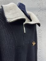 lv zipper high neck wool knit sweater - 图片 8