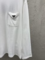 Prada triangle label pocket long sleeve white - 图片 7