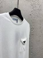 Prada triangle label pocket long sleeve white - 图片 8