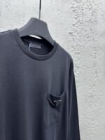 Prada triangle label pocket long sleeve black - 图片 8