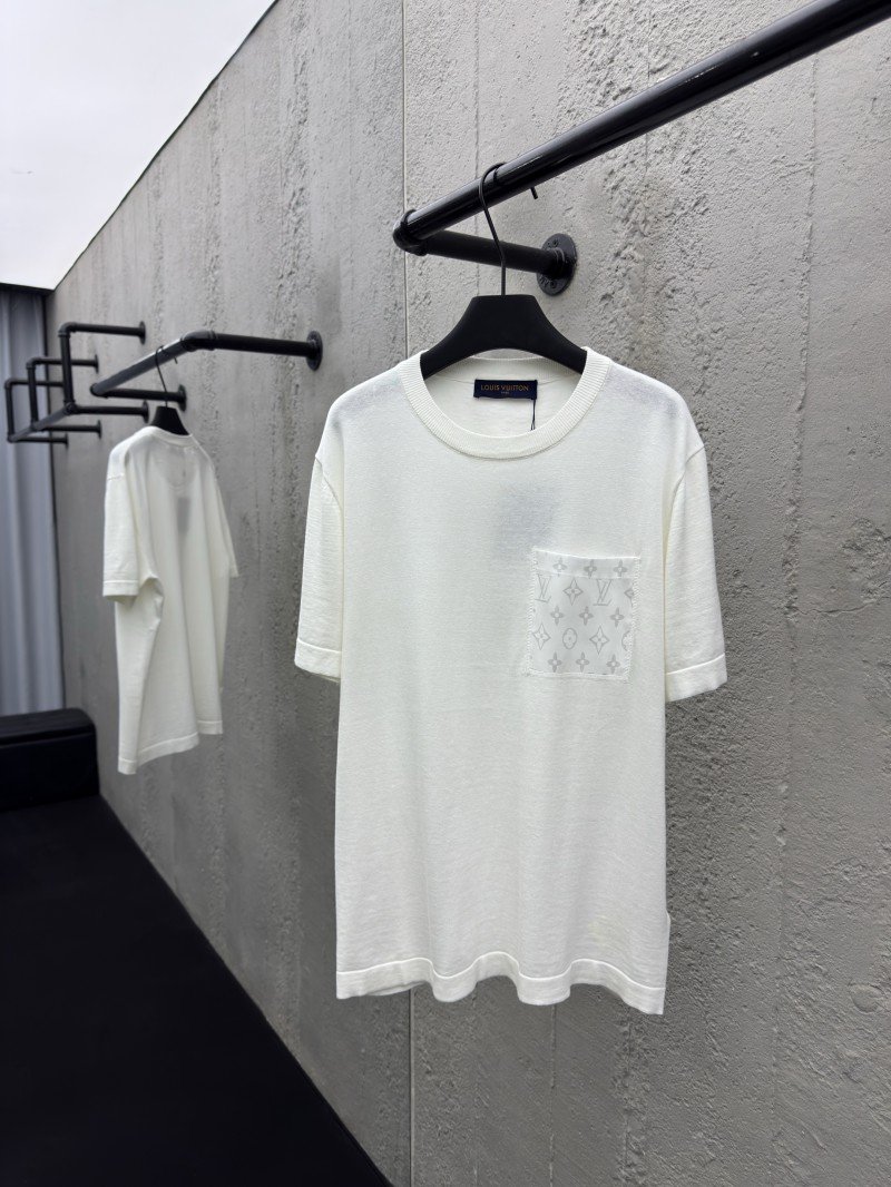 wsxc1751517597499_0.jpg lv old flower knit appliqu?? pocket short sleeve - 图片 1
