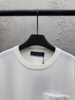 lv old flower knit appliqu?? pocket short sleeve - 图片 3