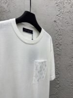 lv old flower knit appliqu?? pocket short sleeve - 图片 8