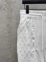 lv old flower knit inlay pocket shorts - 图片 4