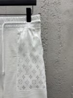 lv old flower knit inlay pocket shorts - 图片 5