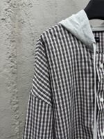 Balenciaga Patchwork Check Hooded Jacket - 图片 3