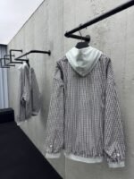 Balenciaga Patchwork Check Hooded Jacket - 图片 8