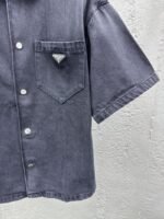 Prada Triangle Label Denim Shirt 1 - 图片 7