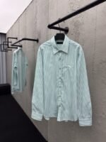 lv striped printed letter shirt 1