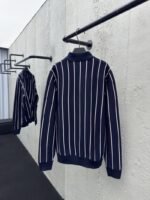 Prada Striped Embroidered Long Sleeve Sweater - 图片 2