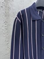 Prada Striped Embroidered Long Sleeve Sweater - 图片 4