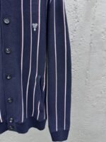 Prada Striped Embroidered Long Sleeve Sweater - 图片 7