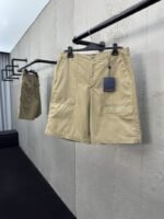 lv letter patch work shorts