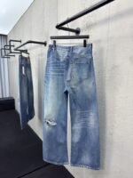 Maison Margiela paper label distressed jeans 1 - 图片 2
