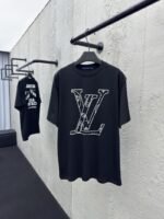 lv NBA co-branded basketball tactical slogan short sleeve black