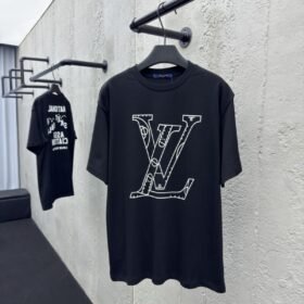 lv NBA co-branded basketball tactical slogan short sleeve black
