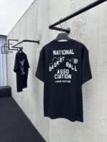 lv NBA co-branded basketball tactical slogan short sleeve black - 图片 2