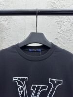 lv NBA co-branded basketball tactical slogan short sleeve black - 图片 3