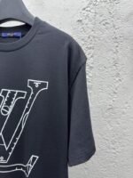 lv NBA co-branded basketball tactical slogan short sleeve black - 图片 5