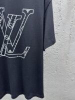 lv NBA co-branded basketball tactical slogan short sleeve black - 图片 7
