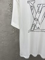 lv NBA co-branded basketball tactical slogan short sleeve white - 图片 5