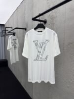 lv NBA co-branded basketball tactical slogan short sleeve white - 图片 6