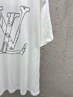 lv NBA co-branded basketball tactical slogan short sleeve white - 图片 7