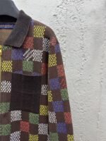 lv embossed checkerboard jacquard knit jacket - 图片 5