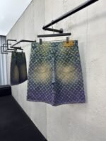 lv gradient jacquard denim shorts - 图片 2