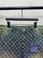 lv gradient jacquard denim shorts - 图片 3
