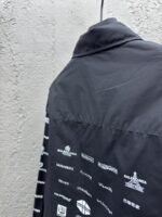 Balenciaga Multi Logo Print Shirt Black - 图片 9