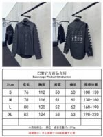 Balenciaga Multi Logo Print Shirt Black - 图片 10