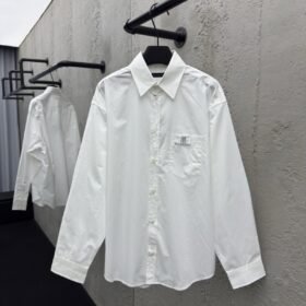 Balenciaga Nano Bb Embroidered Shirt White