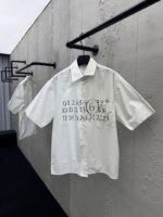 Maison Margiela 25Ss New Digital Printed Color Block Shirt