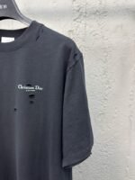 Dior Hole Breaking Letters Print Short Sleeve 1 - 图片 5
