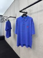 Balenciaga 25Ss Show Striped Polo Shirt 1